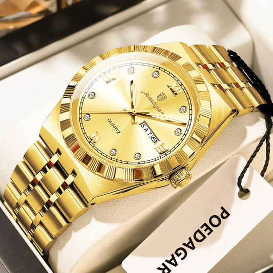 Poedagar Sovereign™ | Stainless Steel Quartz Business Watch