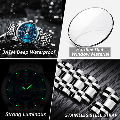 Poedagar Élite™ | Stainless Steel Quartz Watch
