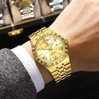 Poedagar Regalis™ | Stainless Steel Quartz Calendar Watch