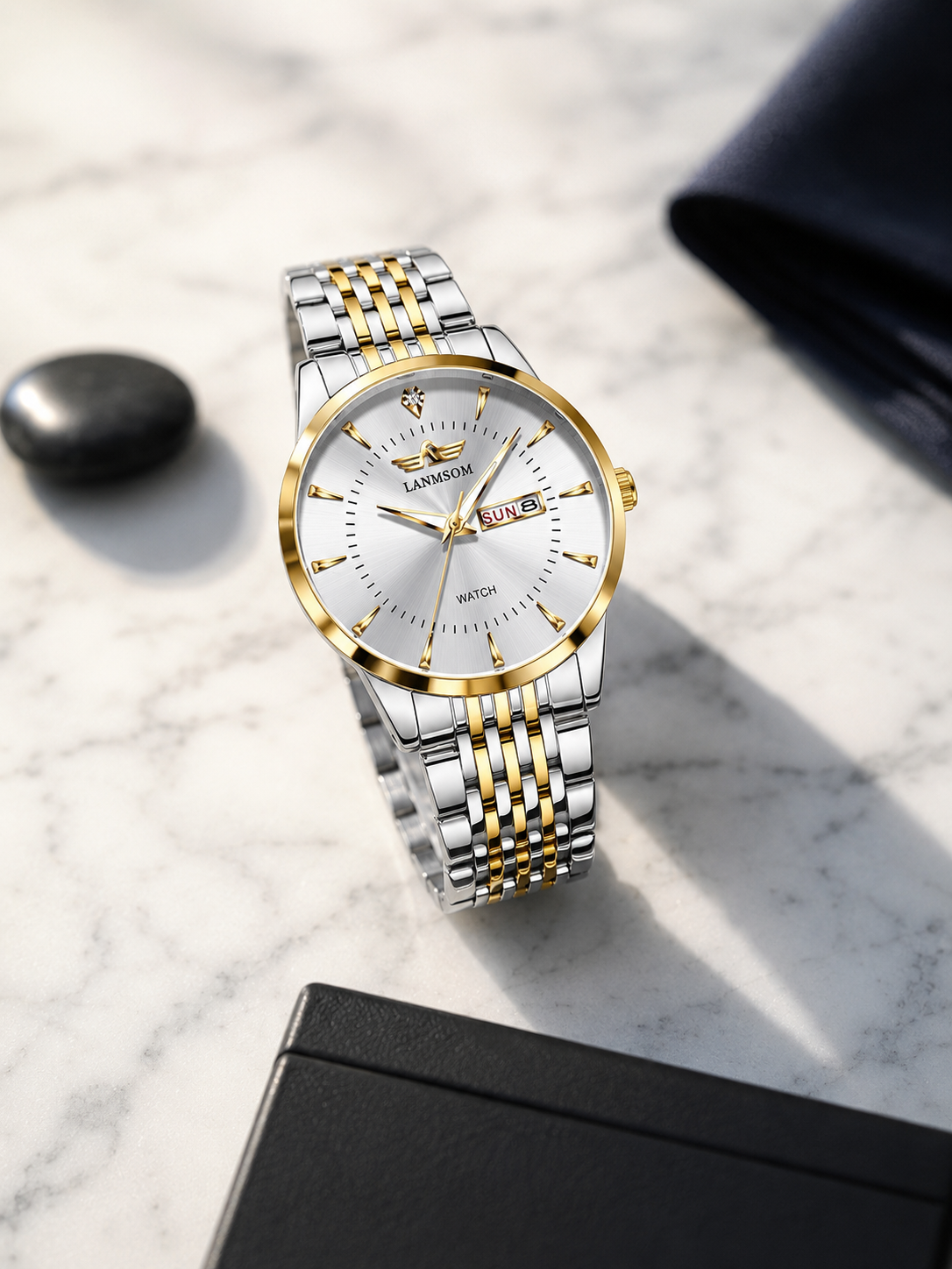 Lanmsom Horizon™ | Skeleton-Back Quartz Watch