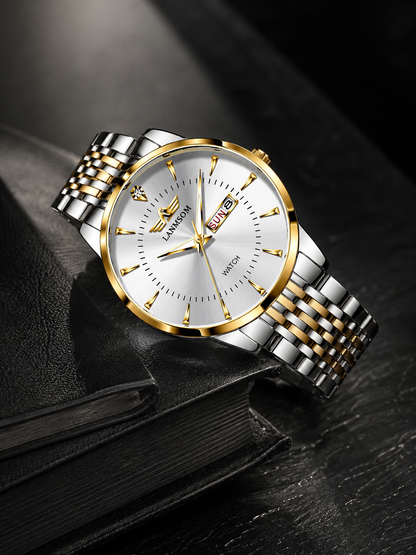 Lanmsom Horizon™ | Skeleton-Back Quartz Watch