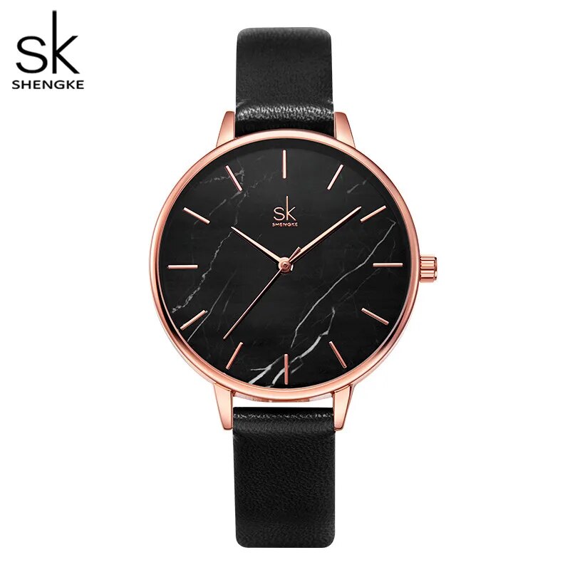 Marble Surface Stainless Steel Watch