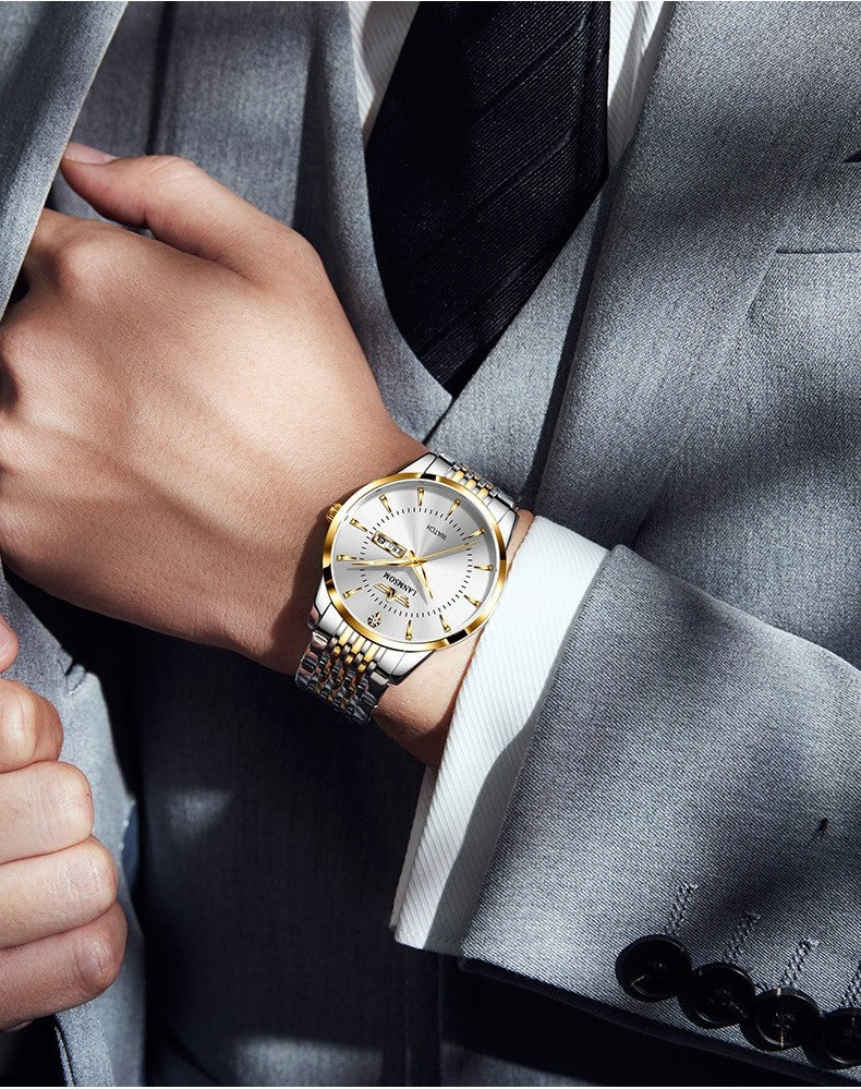 Lanmsom Horizon™ | Skeleton-Back Quartz Watch