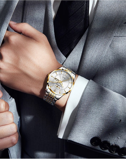 Lanmsom Horizon™ | Skeleton-Back Quartz Watch