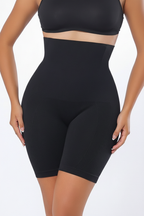 Black High-Waist Seamless Shaping Shorts