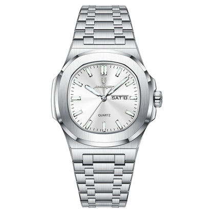 POEDAGAR™ | Square Stainless Steel Quartz Watch