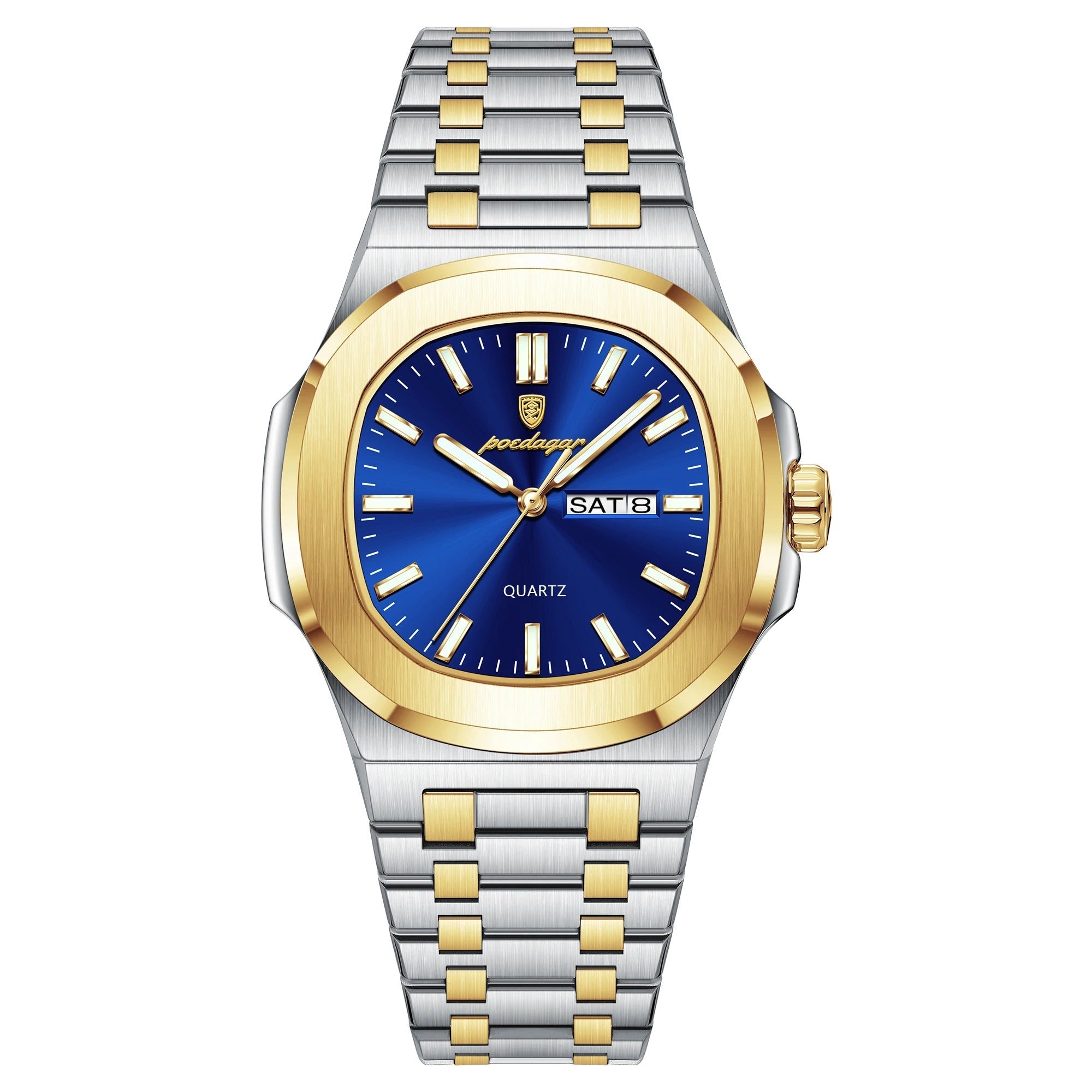 POEDAGAR™ | Square Stainless Steel Quartz Watch