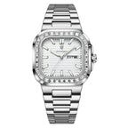 POEDAGAR™ | Diamond-Accented Business Quartz Watch