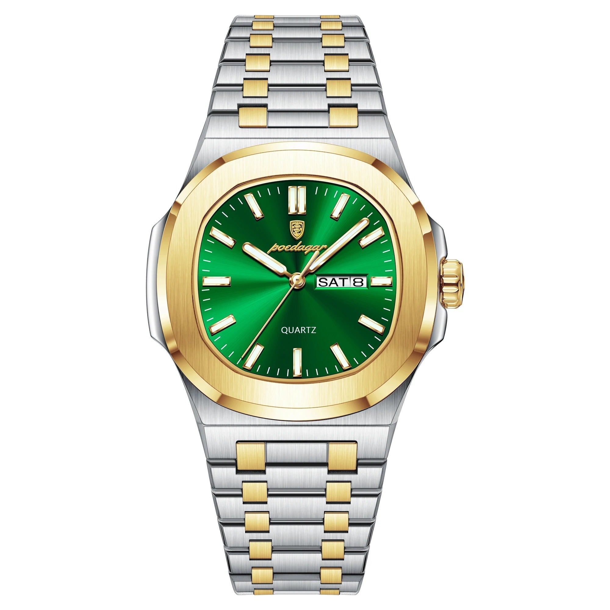 POEDAGAR™ | Square Stainless Steel Quartz Watch