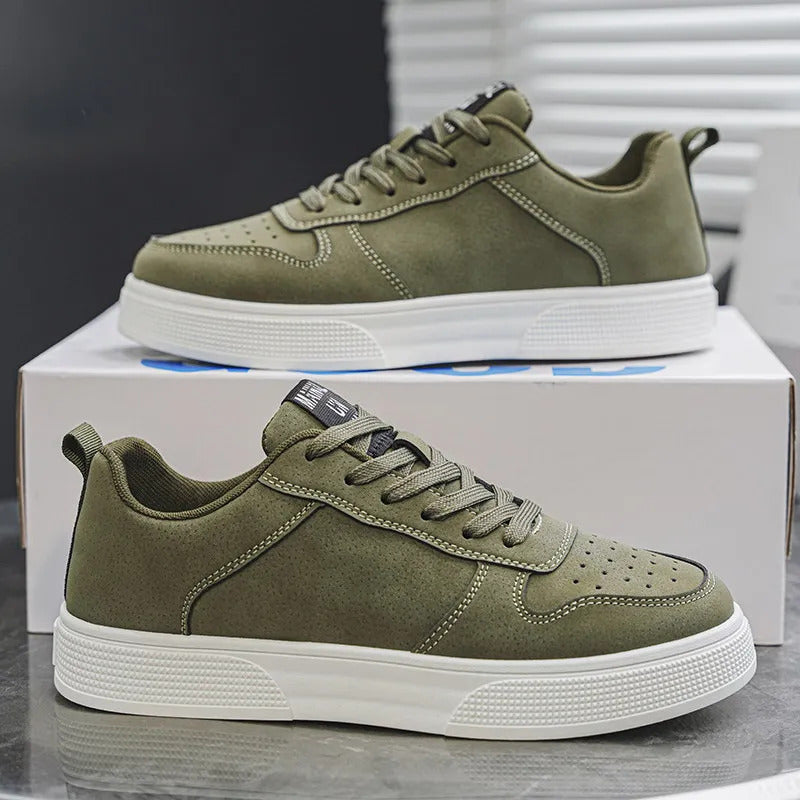 Ardent Stride™ - Breathable Leather Autumn Sneaker