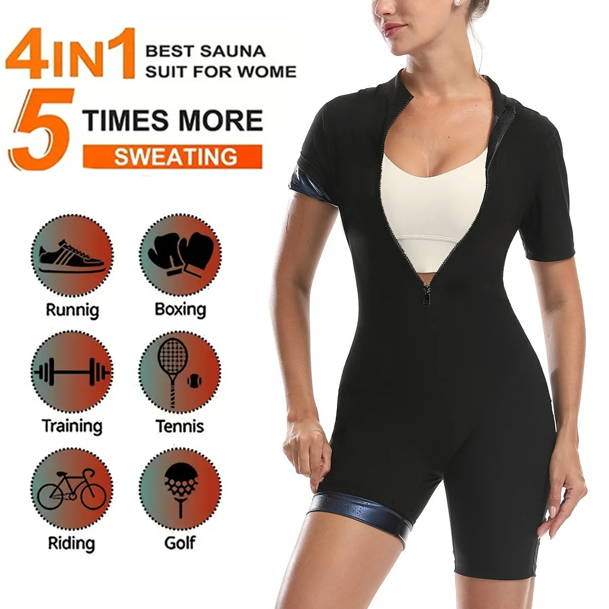 ThermaForm™ Zip Sculpt Bodysuit