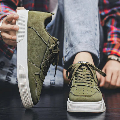 Ardent Stride™ - Breathable Leather Autumn Sneaker