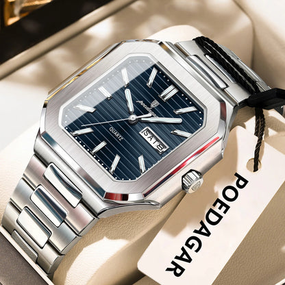 Poedagar Command™ | Stainless Steel Quartz Military Watch