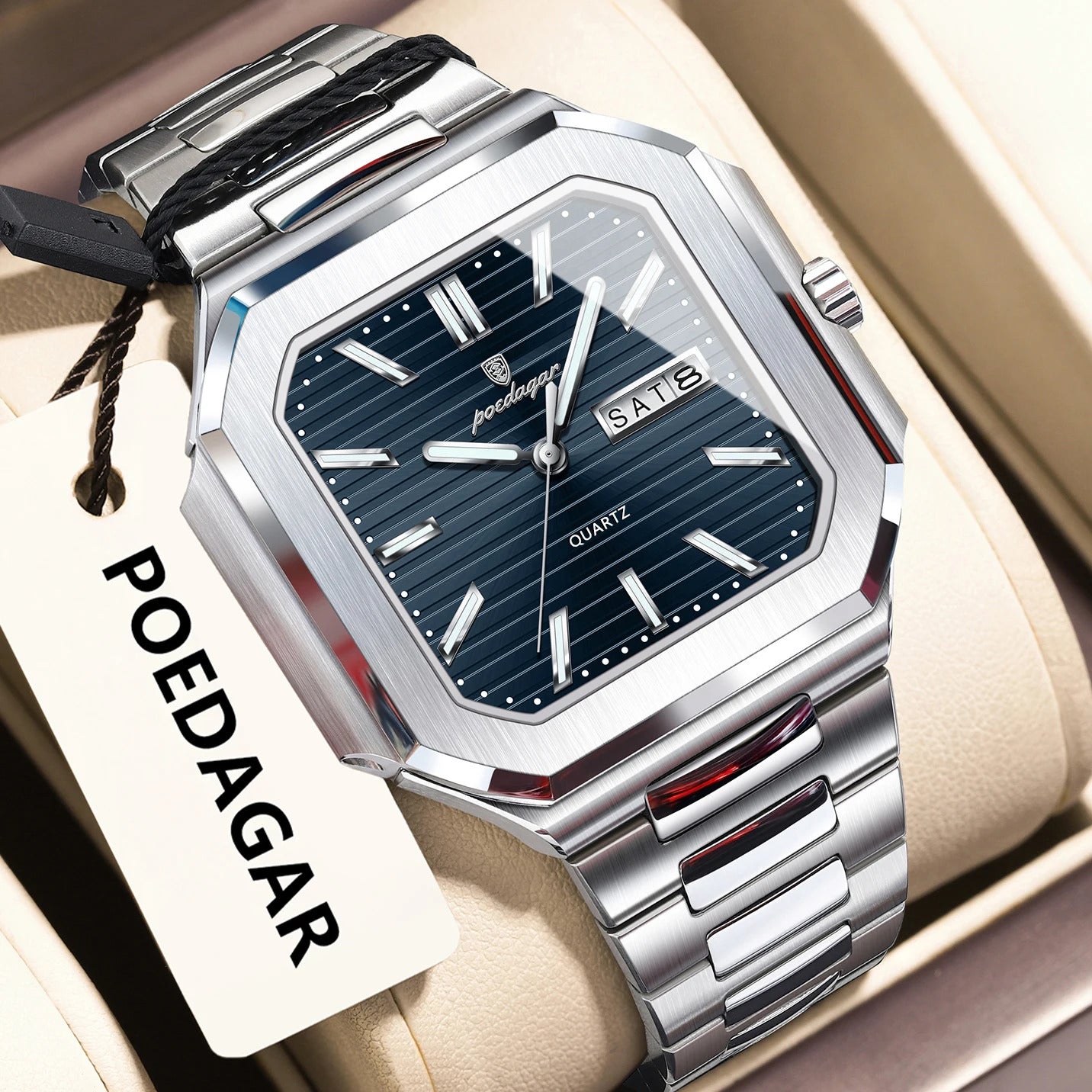 Poedagar Command™ | Stainless Steel Quartz Military Watch