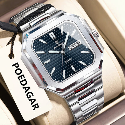 Poedagar Command™ | Stainless Steel Quartz Military Watch