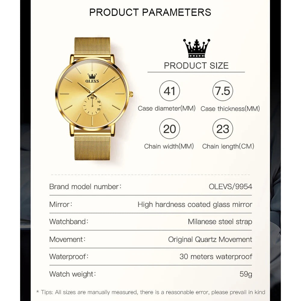 DENOS OLEV Luxury Watch