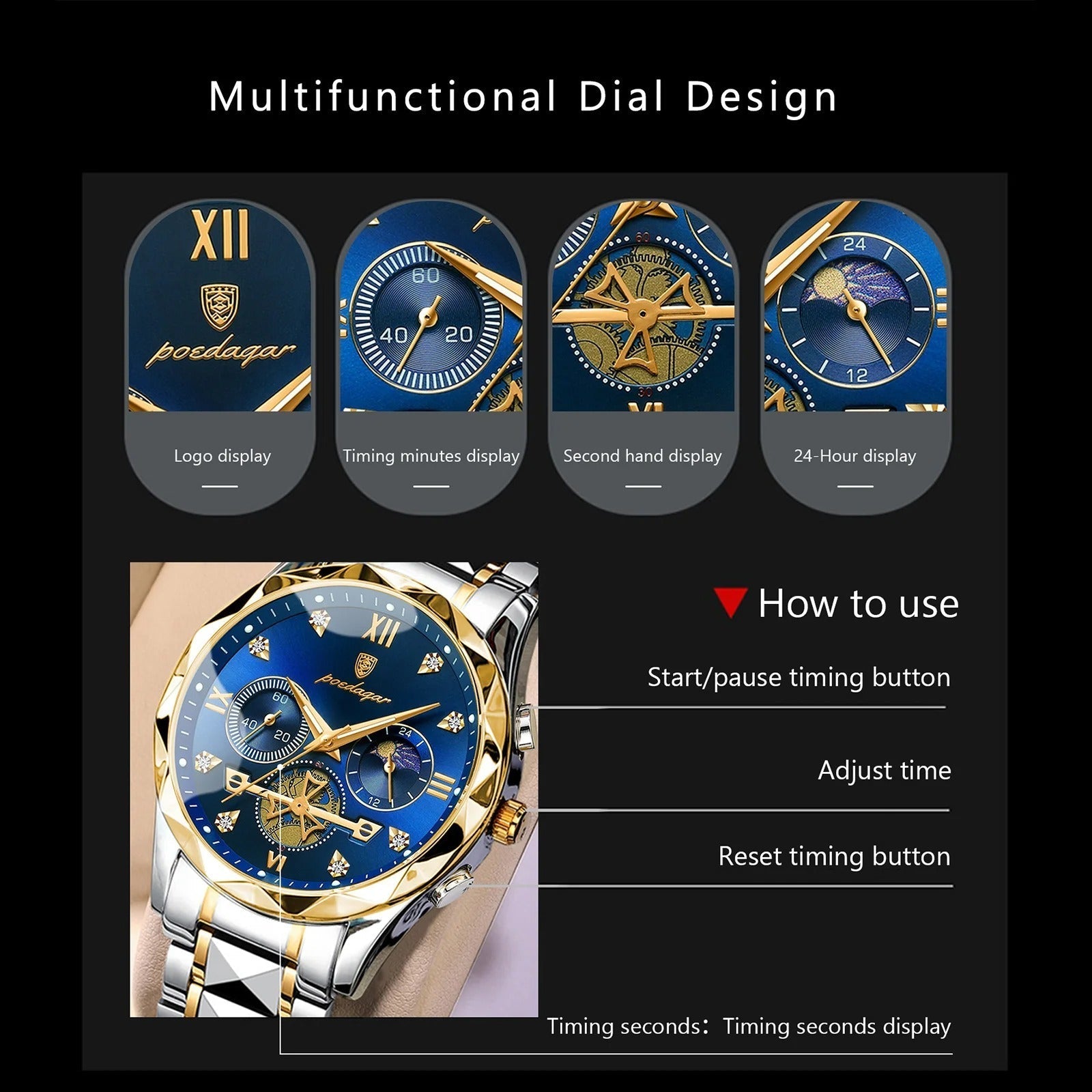 Poedagar Rogla Luxury Watch