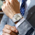 POEDAGAR™ | Square Stainless Steel Quartz Watch