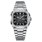 POEDAGAR™ | Diamond-Accented Business Quartz Watch