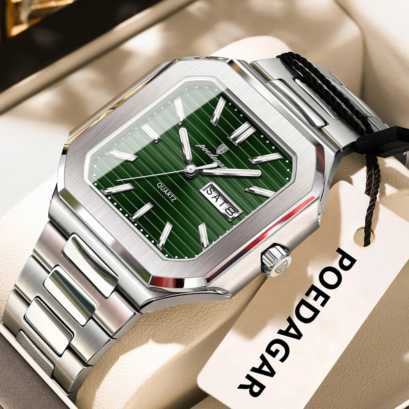 Poedagar Command™ | Stainless Steel Quartz Military Watch