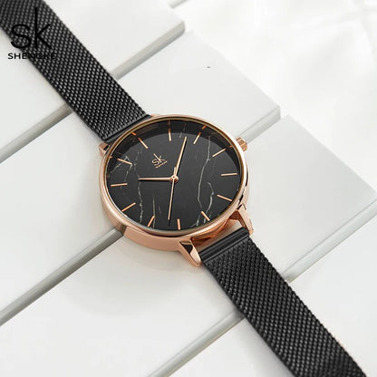 Marble Surface Stainless Steel Watch 3